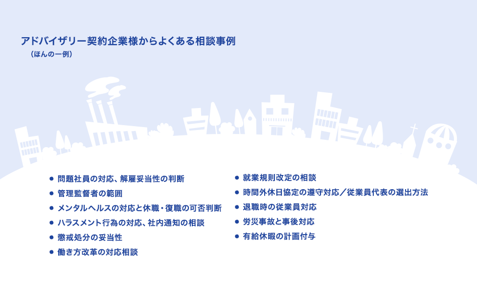 アドバイザリー契約企業様からよくある相談事例