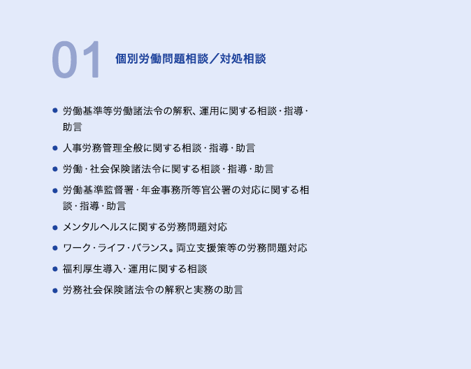 01個別労働問題相談/対処相談