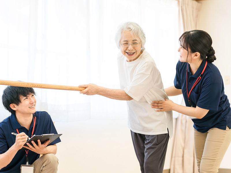介護士が研修する様子